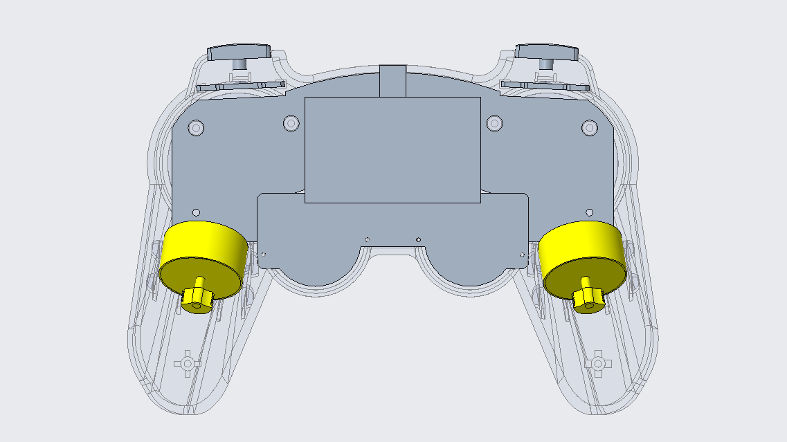 Reverse-Engineered Gamepad: Mounting Vibration Motor to the Top Cover